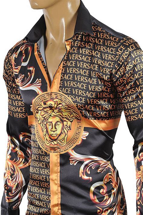 wholesale slim fit dress shirt versace|Versace clothing.